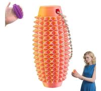 Spiky Grippie Stim Keychain,pain Stimming Fidgets Toy,fidget Pain Keychain Toy,3d Sensory Roller,Roller Massage Sensory Stress Reliefs Toys for Adults, Kids-B