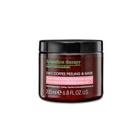 Spilanthox therapy - 2 IN 1 Coffee Peeling & Mask - maschera viso per una pelle soda e nutrita - spilantolo, olio di mandorle e caffeina - trattamento viso anti-età - cosmetici naturali vegani - 200ml