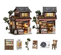 Spilay Kit fai da te in miniatura, casa delle bambole in miniatura, con carillon, mini kit per la costruzione di una casa, angolo libro per adulti, decorazione creativa per libreria e regalo unico
