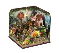 Spilay Kit fai da te in miniatura per adulti, casa delle bambole Whispering | Con luce LED calda e carillon musicale, artigianato creativo fai da te per libreria, decorazione della stanza e regali