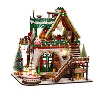 Spilay Kit fai da te in miniatura per adulti, kit casa delle bambole in | Con luce LED calda e carillon musicale, set da costruzione in legno per decorazione libreria, esposizione della casa e regali