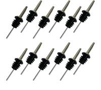 Spill-Stop Beccucci erogatori Conici cromati con Poly-Kork, Metallo, Nero/Argento