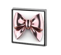 Spilla 3D rosa su bianco unisex spille e spille quadrate leggere bavero distintivo gioielli per abbigliamento scialle cappello