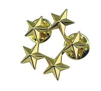 Spilla a 5 stelle, in metallo, per 4 luglio, ricordi, celebrazioni, giorno lavorativo, decorazioni per feste a tema, Round 5, Metallo