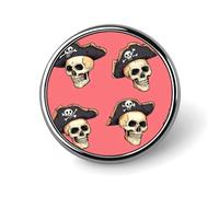 Spilla a bottone con teschio dei pirati, spilla rotonda, spilla, spilla, spilla, forniture artigianali per vestiti e borse