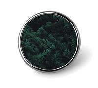 Spilla a bottone in metallo personalizzata verde scuro Foresta Spille Distintivi Spilla rotonda Classica Spilla Novità Unica Spilla Smalto Simpatico Divertente Pinback Button Distintivo per Giacche