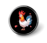 Spilla a bottone personalizzata con spille rotonde "Chickens Loves Round Badges" per la decorazione di indumenti