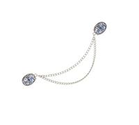 Spilla a catena, accessorio multifunzionale, bellissimo distintivo floreale delicato, perfetto per gli appassionati di moda che presentano una catena unica, Taglia unica, come descritto