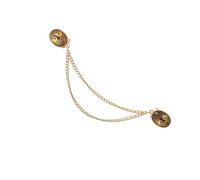 Spilla a catena, accessorio multifunzionale, bellissimo distintivo floreale delicato, perfetto per gli appassionati di moda che presentano una catena unica, Taglia unica, come descritto