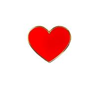 Spilla a Cuore | Spilletta Cuoricino Rosso | Con Amore | Festa della Mamma | Giorno di San Valentino | Regalo Amore