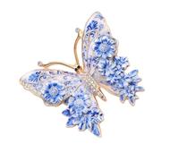 Spilla a farfalla con cristalli scintillanti per abbigliamento formale e casual, accessori per abbigliamento scintillante strass spilla a farfalla alla moda animale distintivo abbigliamento accessorio