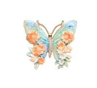 Spilla a farfalla con cristalli scintillanti strass decorazione per abiti casual o occasioni formali, versatile spilla retrò da donna, Misura unica, come descritto