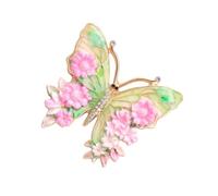 Spilla a farfalla con cristalli scintillanti strass decorazione per abiti casual o occasioni formali, spilla vintage a farfalla per donne, Misura unica, come descritto