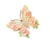 Spilla a farfalla con cristalli scintillanti strass decorazione per abiti casual o occasioni formali, spilla vintage a farfalla per donne, Misura unica, come descritto