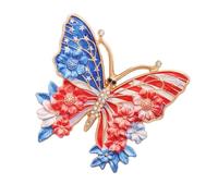 Spilla a farfalla patriottica per 250° anniversario degli Stati, robusta spilla in lega per eventi festivi e regali a farfalla con bandiera americana