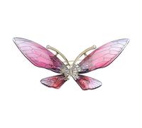Spilla a farfalla trasparente alla moda, realizzata a mano, in resina, perfetta per valorizzare l'outfit e stili individuali, spilla versatile per abiti, Misura unica, come descritto