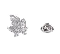 Spilla a Foglia d'Argento Gioielli squisiti da Uomo e da Donna, Spilla a Forma di Foglia d'Acero, Spilla da Colletto Personalizzata, Regalo di Corpetto