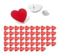 Spilla a forma cuore robusta e per la decorazione abiti in finitura oro o argento Spille per coppia con badge d ' amore