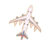 Spilla a forma di aeromobile elettrolitica alla moda, accessorio per giacche, borse e cappelli, in diversi colori alla moda, spilla elettrolitica, One Size, come descritto