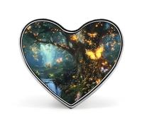 Spilla a forma di albero della vita magico e fatato per donne e uomini, spilla a forma di cuore per feste e matrimoni