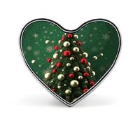 Spilla a forma di albero di Natale con sfera rotonda, progetta la tua spilla personalizzata