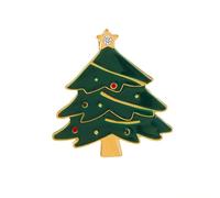 Spilla a forma di albero di Natale per donne e ragazze, placcata oro, colorata, decorazione natalizia, spille da bavero per cappello, borsa, maglione, sciarpa, carina, piccola festa, compleanno