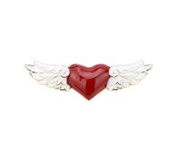 Spilla a forma di ali d'angelo, spilla a forma di cuore, per cappello, camicia, bavero, borsa, distintivo, cartone animato, spilla per collare, gioielli per amici, ali d'angelo, spille