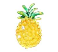 Spilla a forma di ananas versatile, decorata con pietre scintillanti, per vestiti, borse, cappelli, accessori, leggera, delicata sulla pelle, luccicante