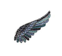 Spilla a forma di angelo di cristallo frizzante, accessorio per festa della giacca, feste, elegante regalo per il vostro piccolo batch nicchie spilla design, Taglia unica, come descritto