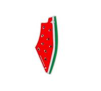 Spilla a forma di anguria della Palestina, set di spille smaltate con design a frutta hawaiana, spilla a forma di anguria, gioielli regalo per l'estate Luau Natale, supporto per la consapevolezza