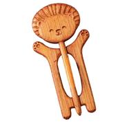 Spilla a forma di animale in legno - spilla a forma di cartoni animati