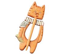 Spilla a forma di animale in legno - spilla a forma di cartoni animati