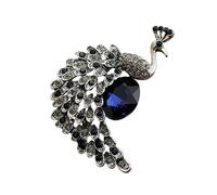 Spilla a forma di animale, spilla retrò chic intarsiata con cristalli con dettagli scintillanti, accessorio elegante per aggiungere fascino all'abbigliamento, gioielli alla per moglie, amica