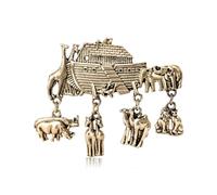 Spilla a forma di animali nell'arca di Noè, spilla vintage, idea regalo per collezioni e accessori di abbigliamento
