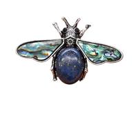 Spilla a forma di ape con pietra e conchiglia simulata e pendente for accessori moda(C10371-5)