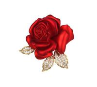 Spilla a forma di ape con rosa, in stile vintage, in stile Art Deco, con cristalli scintillanti, per matrimoni e compleanni, Lega di acciaio