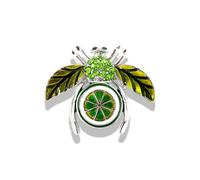 Spilla a forma di ape con strass di cristallo, perle d'imitazione, spilla a forma di ape, spilla con strass luccicanti, gioiello vintage, decorazione per vestiti, Medio, Metallo, Non pietra preziosa