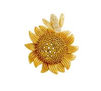 Spilla a forma di api da miele con fiore di sole, gioielli in lega con chiusura sicura, accessori alla moda, per matrimoni, feste, uso quotidiano, da indossare tutti i giorni