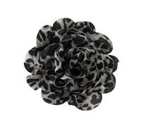 Spilla a forma di becco d'anatra con stampa leopardata esagerata floreale a forma di corpetto versatile accessorio alla moda per donne accessorio per capelli alla moda, One Size, come descritto