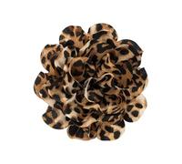 Spilla a forma di becco d'anatra con stampa leopardata esagerata floreale a forma di corpetto versatile accessorio alla moda per donne accessorio per capelli alla moda, One Size, come descritto