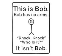 Spilla a forma di bob smaltata: senza braccia da bussare. Spilla per gli amici