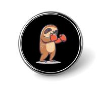 Spilla a forma di bradipo da boxe, spilla carina, spilla decorativa, gioiello per uomo e donna, spille da bavero in metallo
