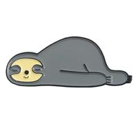 Spilla a forma di bradipo in smalto con motivo di meditazione Arhat, Klein, Metallo non prezioso