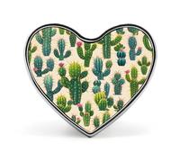 Spilla a forma di cactus elegante a forma di cuore spilla distintivo divertente personalizzato pin back pulsante distintivo moda carino cuore spilla spille per borsa giacca vestiti accessori