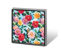 Spilla a forma di camelia colorata ad acquerello, spilla da bavero, accessorio per abito da sposa, compleanno, per uomini e donne