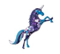 Spilla a forma di cavallo alla moda, in lega, stile retrò, accessorio per migliorare gli abiti per l'uso quotidiano, opzione regalo per eventi speciali, spilla retrò a forma di cavallo, Misura unica