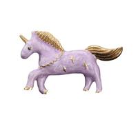 Spilla a forma di cavallo con corno singolo colorato macaron, spilla da bavero per borse, cappelli, cappotti, uso quotidiano, minimalista, bella spilla regalo, Misura unica, come descritto