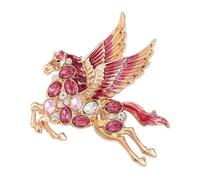 Spilla a forma di cavallo con cristalli brillanti che aggiunge lucentezza elegante a qualsiasi outfit. Elegante spilla a forma di cavallo, adatta per varie occasioni, spilla casual, One Size, come