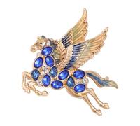 Spilla a forma di cavallo con cristalli brillanti che aggiunge lucentezza elegante a qualsiasi outfit. Elegante spilla a forma di cavallo, adatta per varie occasioni, spilla da sogno, One Size, come