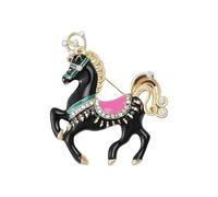 Spilla a forma di cavallo con dopamina per un dolce regalo alla moda per bambini, Misura unica, come descritto